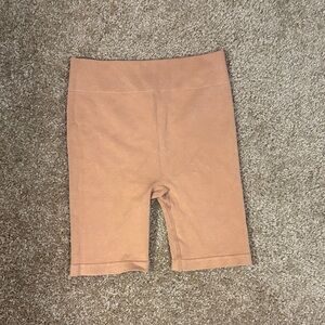 Fabletics Tan Bike Shorts